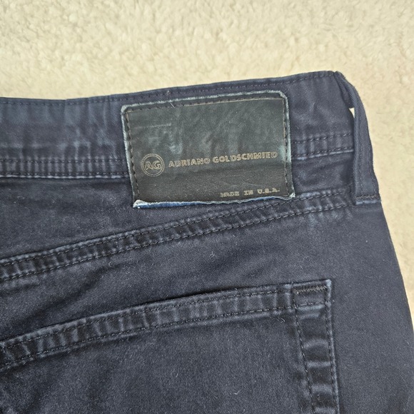 AG Adriano Goldschmied The Protege Straight Leg Navy Blue Pants 38x34 - Picture 10 of 11